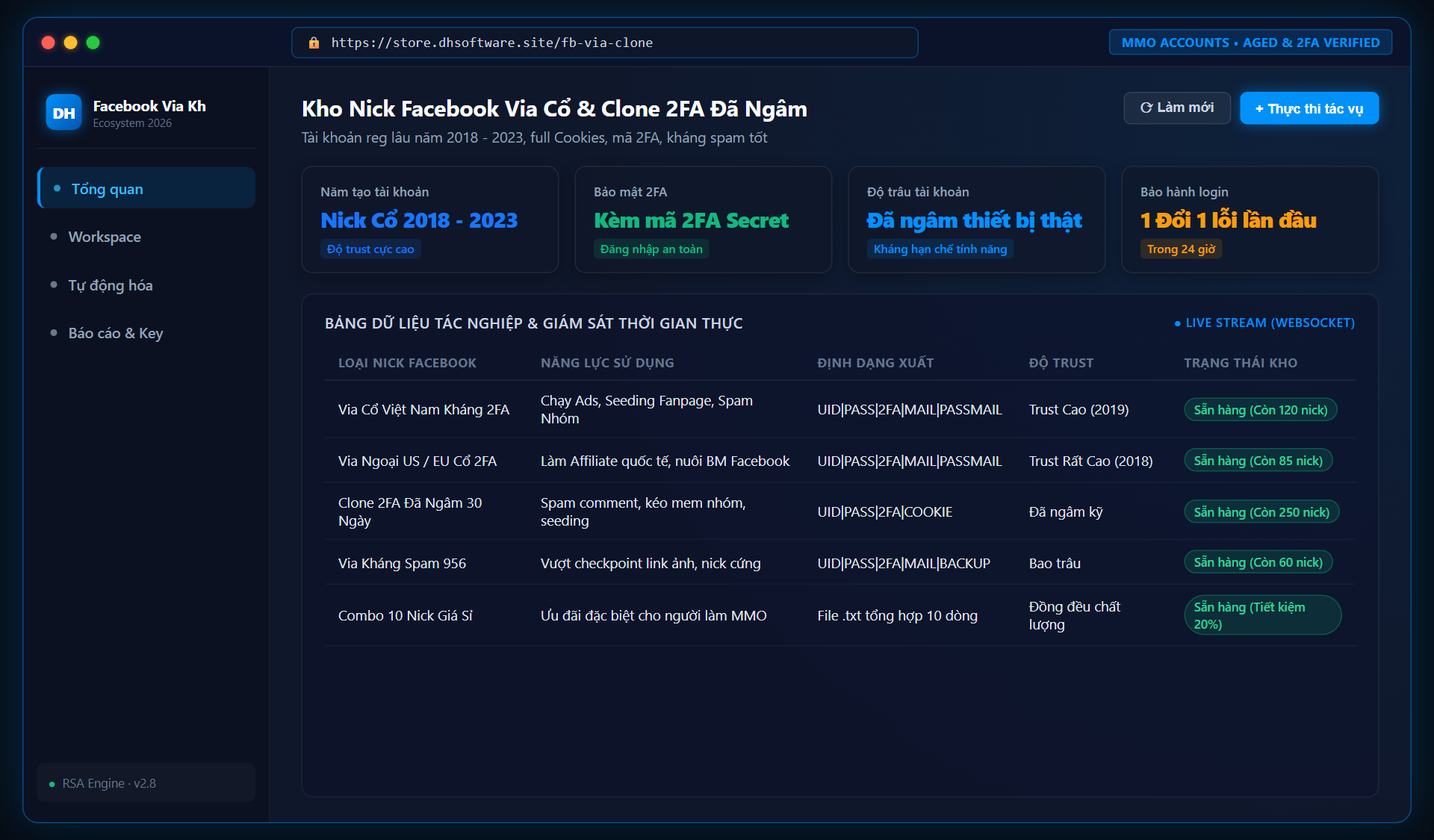 Facebook Via Kháng / Clone 2FA