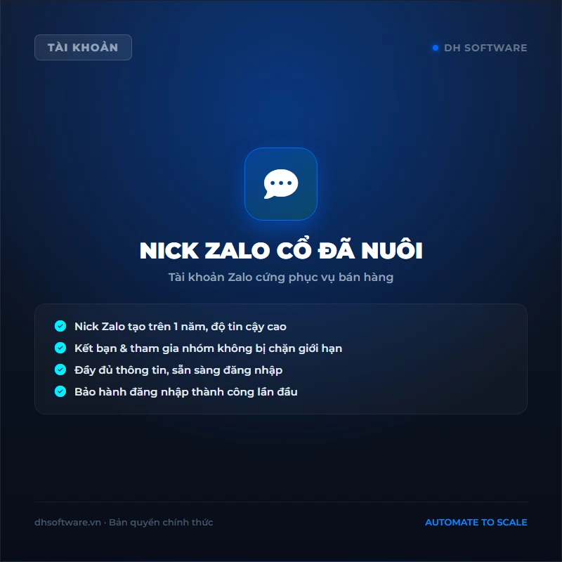 Zalo Nick Cổ
