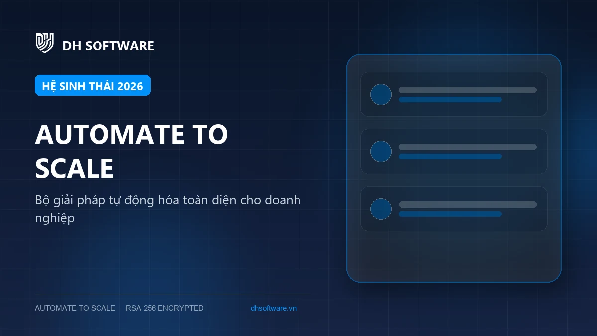 Chọn công cụ DH Software: thử một quy trình trước khi mở rộng