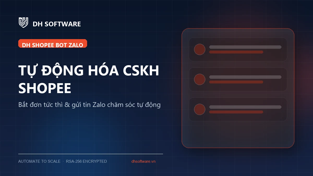 CSKH Shopee qua Zalo: kiểm tra thông tin, soạn phản hồi và bàn giao